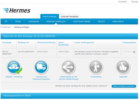 myhermes haussendung|hermes sendung status.